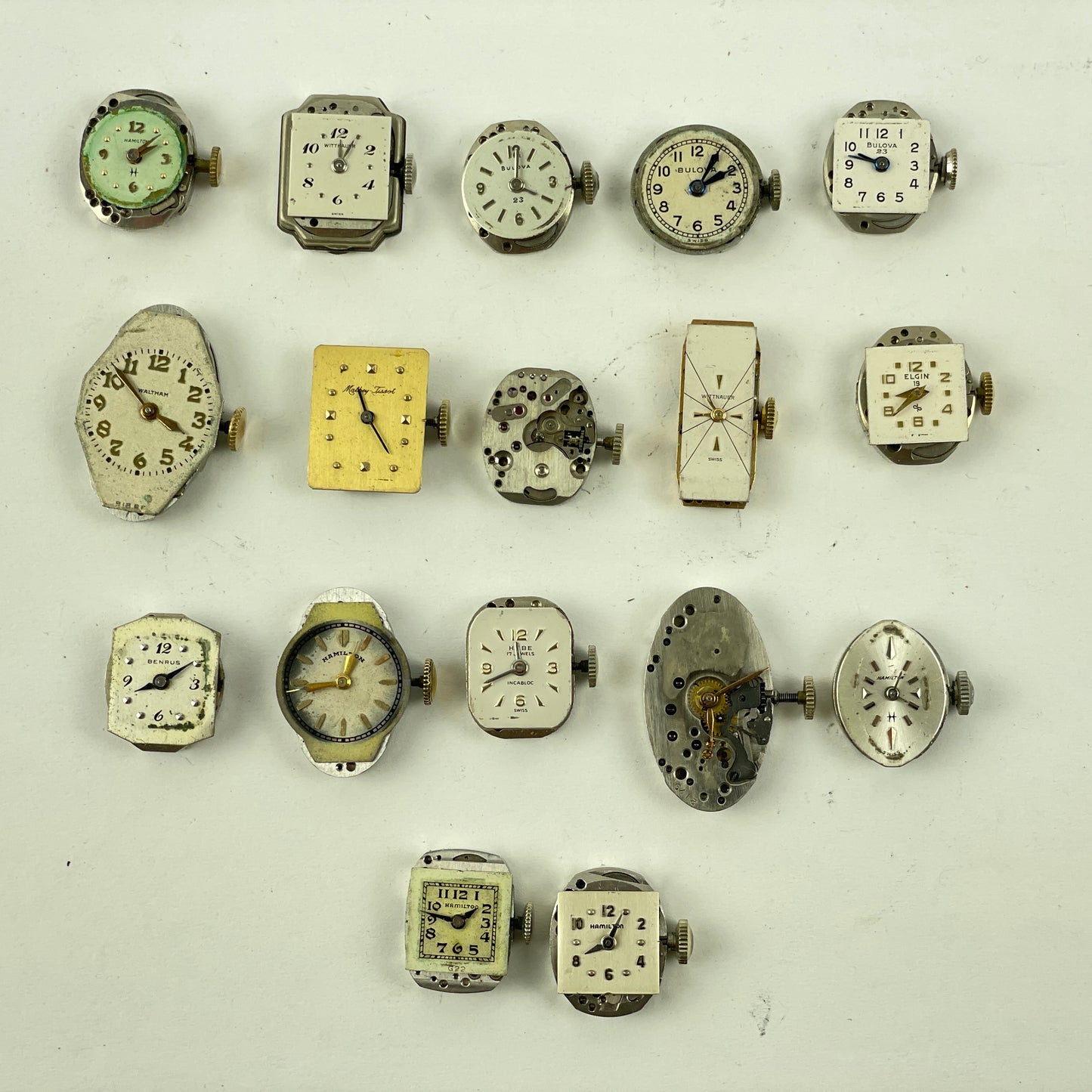 Lot 50- American & Swiss Wristwatch Movement Assortment