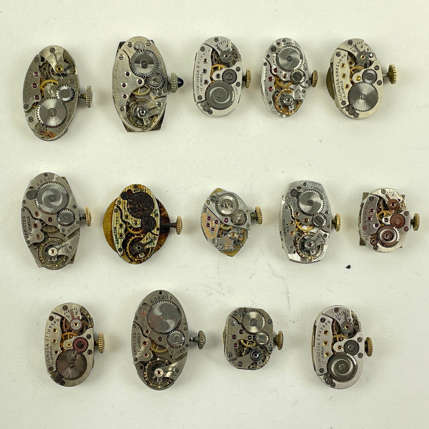 Lot 97- American & Swiss Wristwatch Movement Assortment