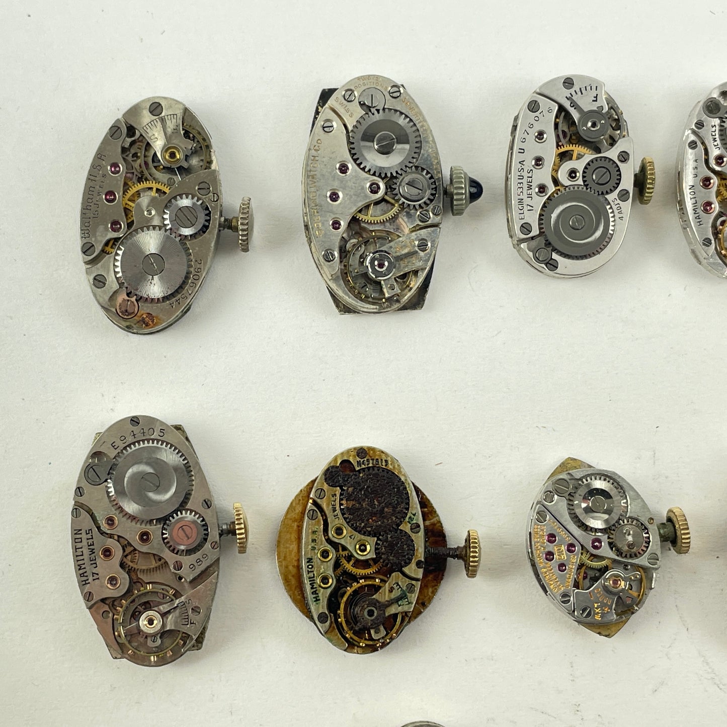Lot 97- American & Swiss Wristwatch Movement Assortment