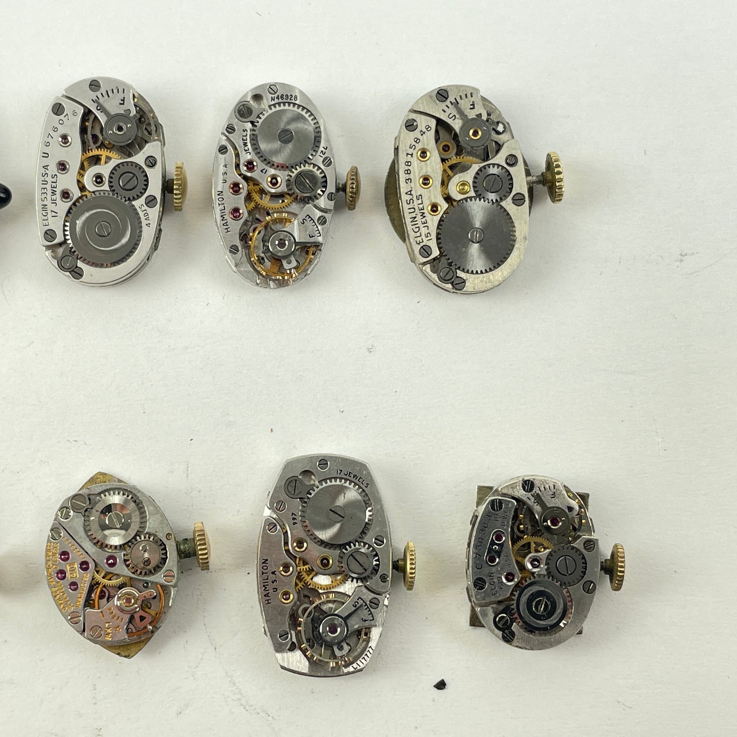 Lot 97- American & Swiss Wristwatch Movement Assortment