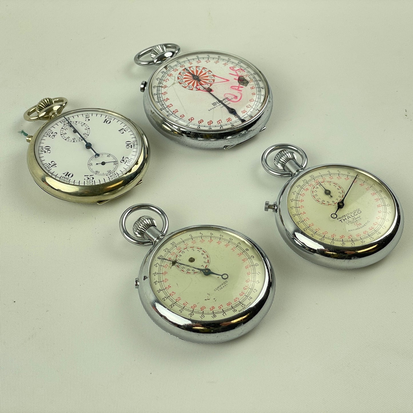 Lot 110- Swiss Stopwatch Assortment (4)