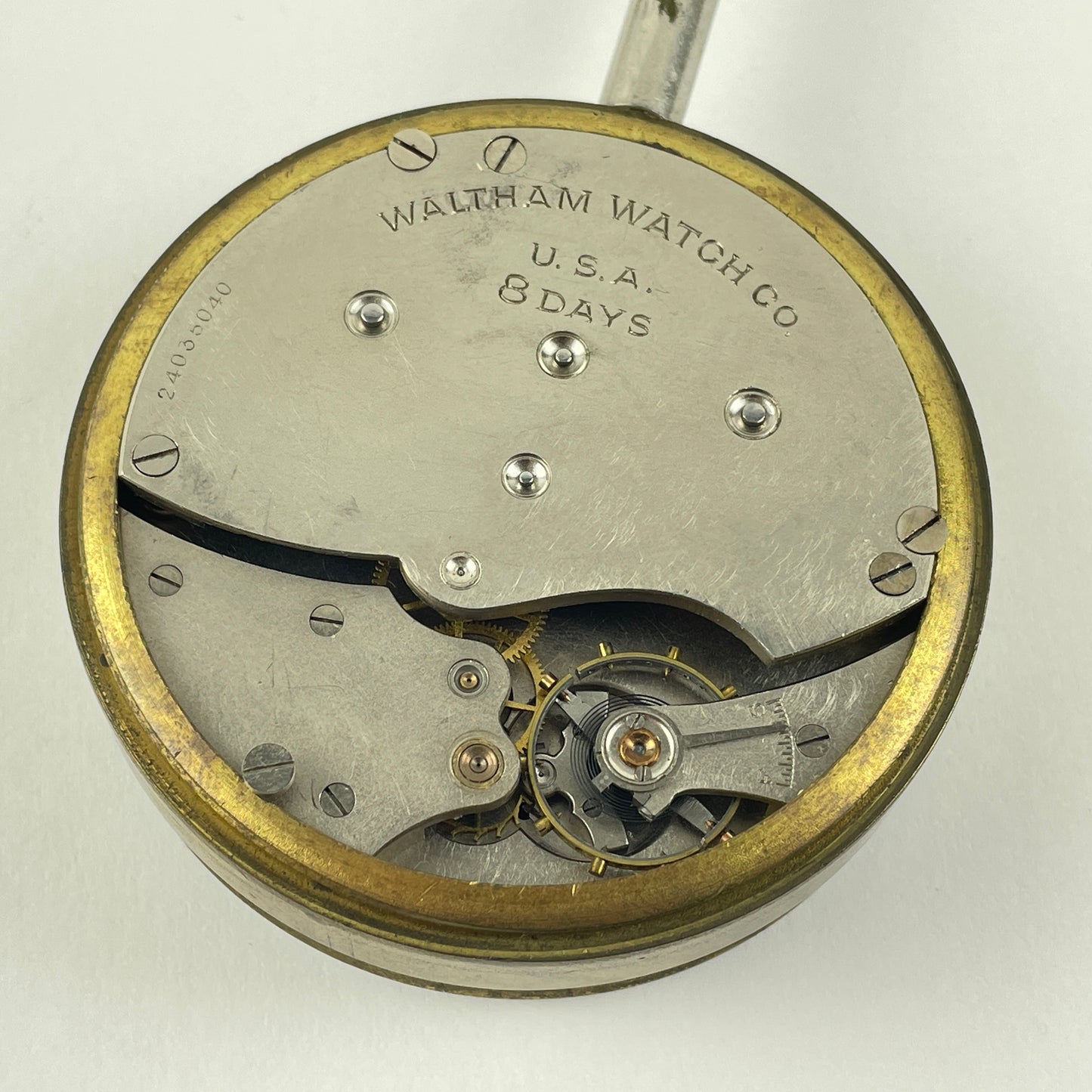 Lot 48- Waltham 8-Day Car Clock