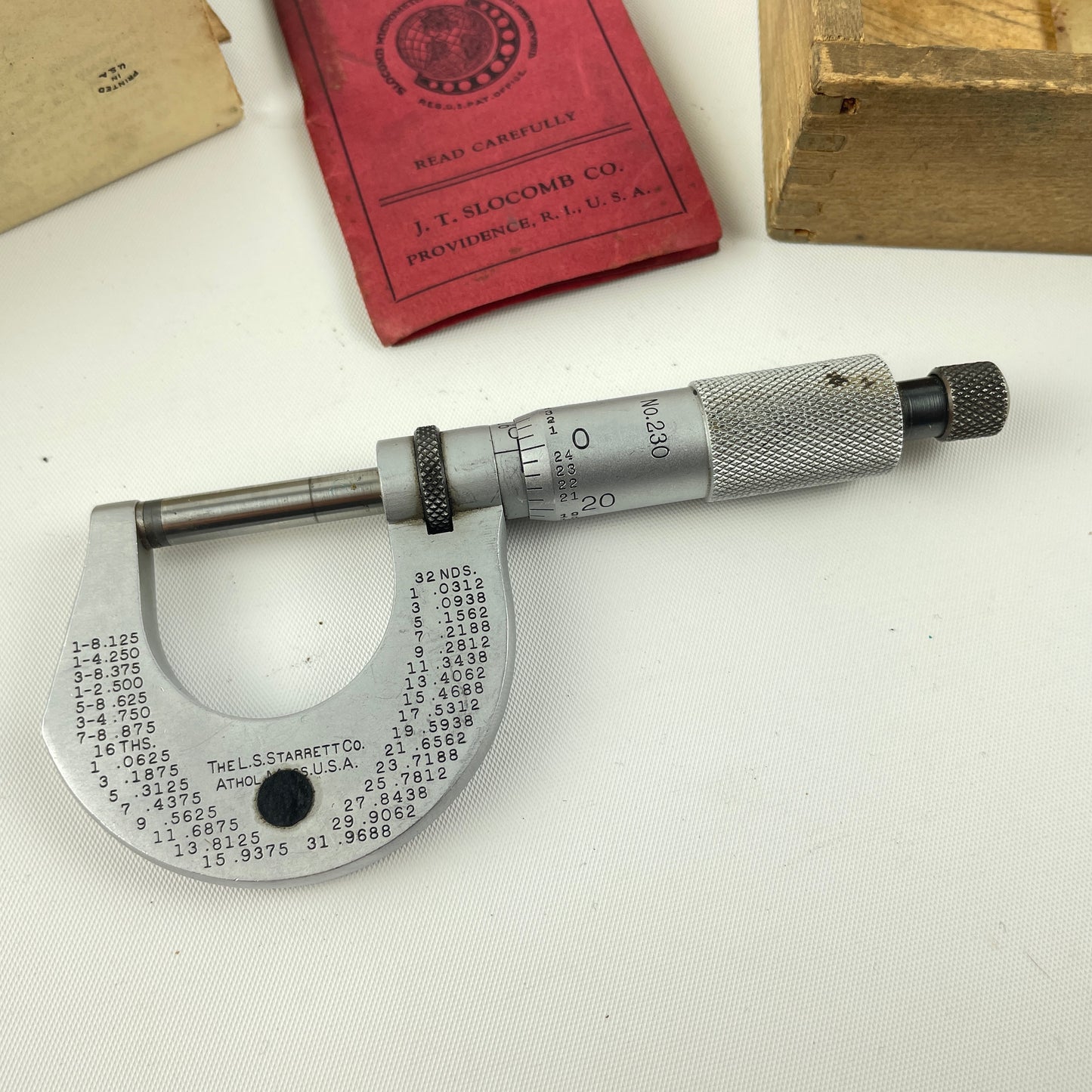 Lot 112- Vintage Starrett No. 230 Micrometer