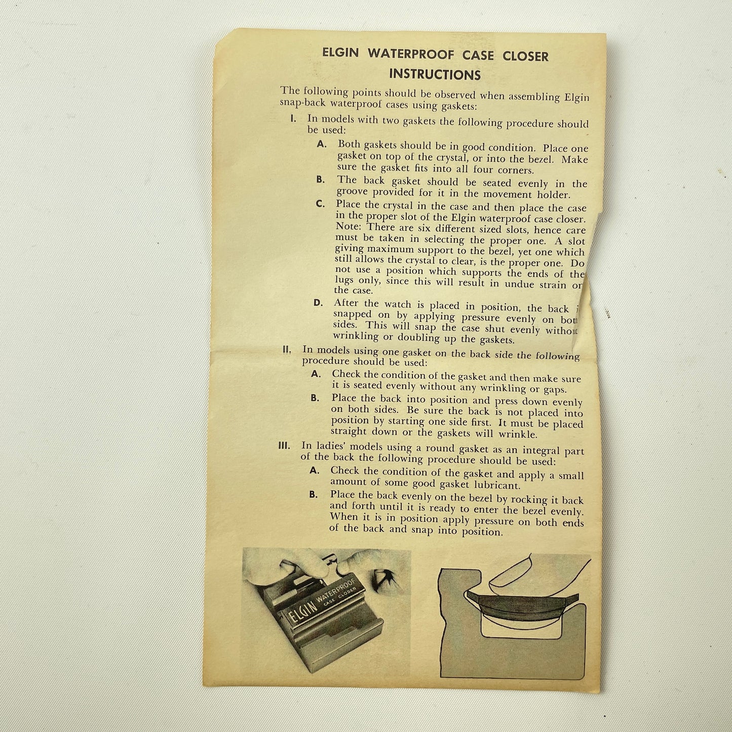 Lot 15- Elgin Waterproof Case Closer Tool (2)