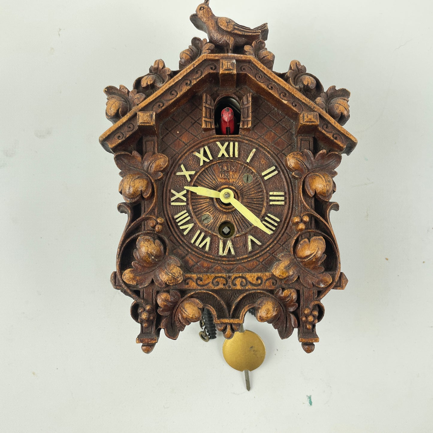 Lot 74- Lux Spring Driven Cuckoo Clock