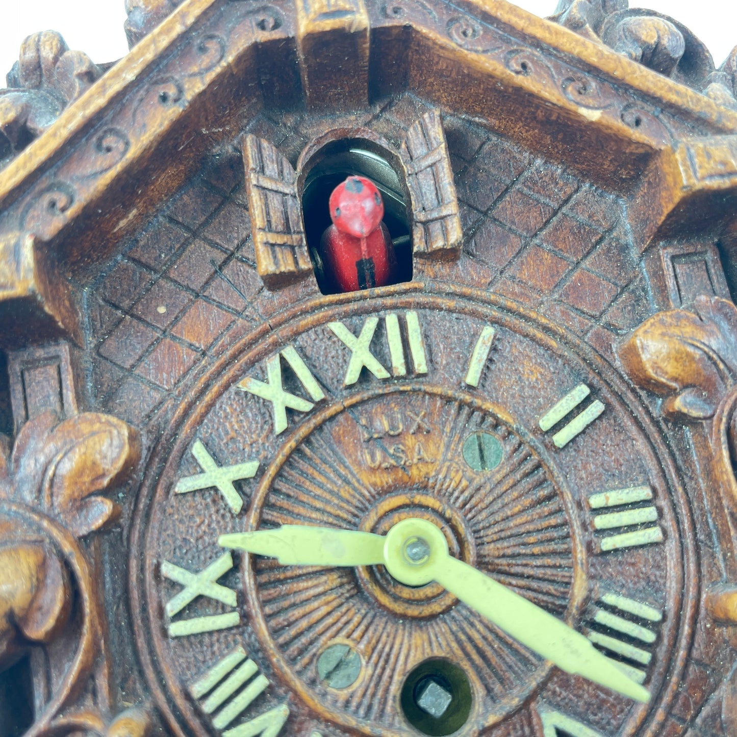 Lot 74- Lux Spring Driven Cuckoo Clock