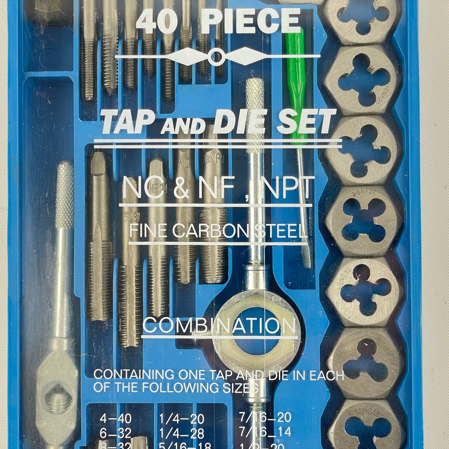 Lot 107- SAE 40 Piece Tap and Die Set
