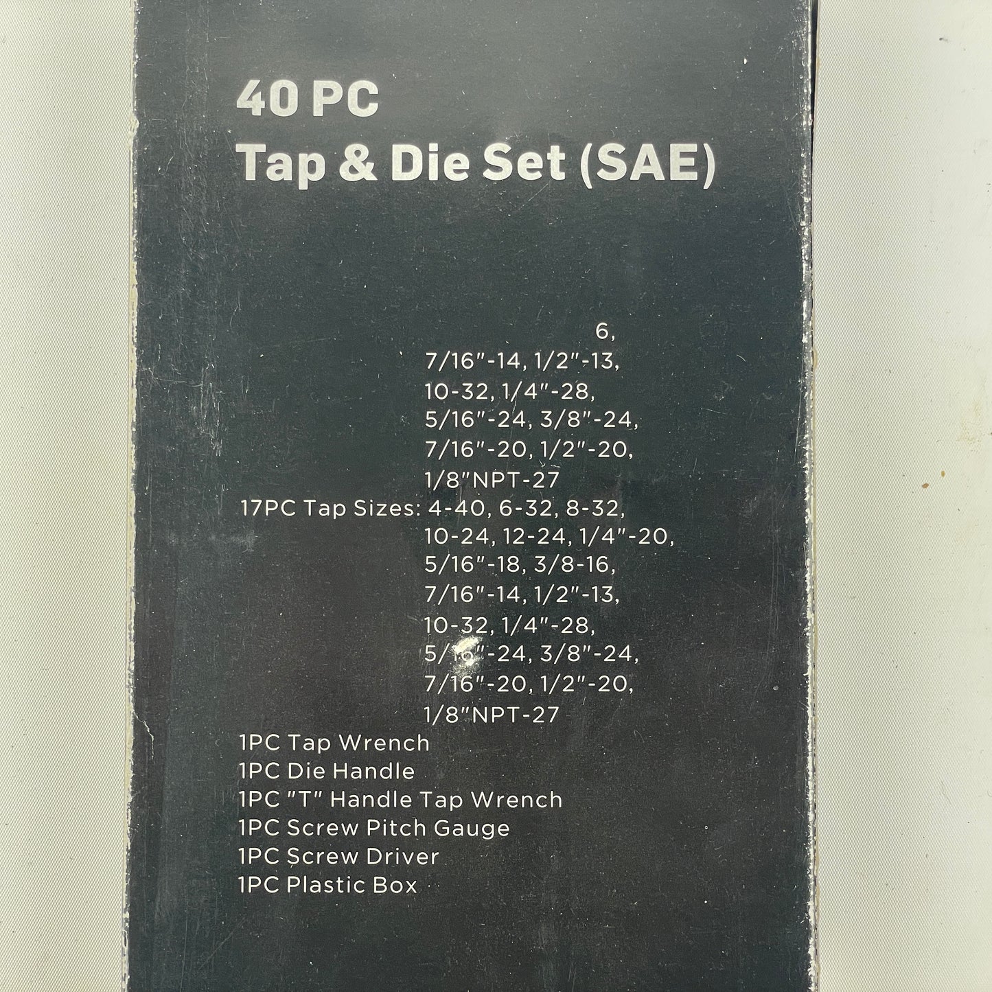 Lot 107- SAE 40 Piece Tap and Die Set