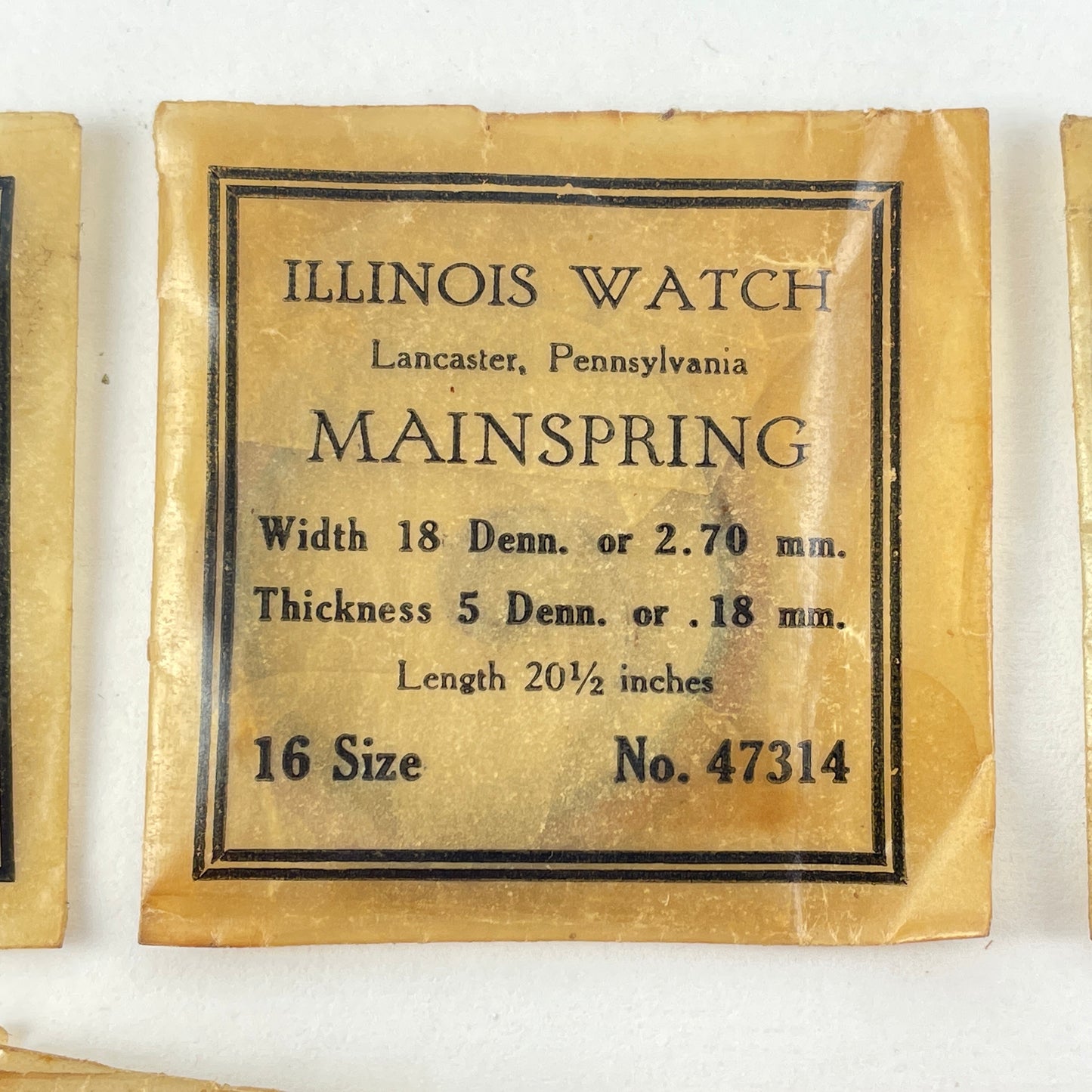 Lot 33- NOS Illinois Mainspring Selection (5)