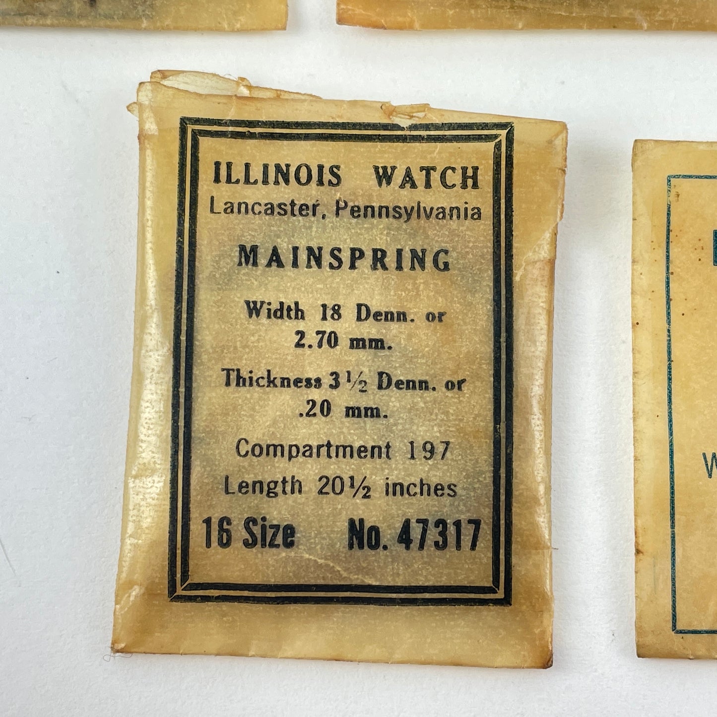 Lot 33- NOS Illinois Mainspring Selection (5)