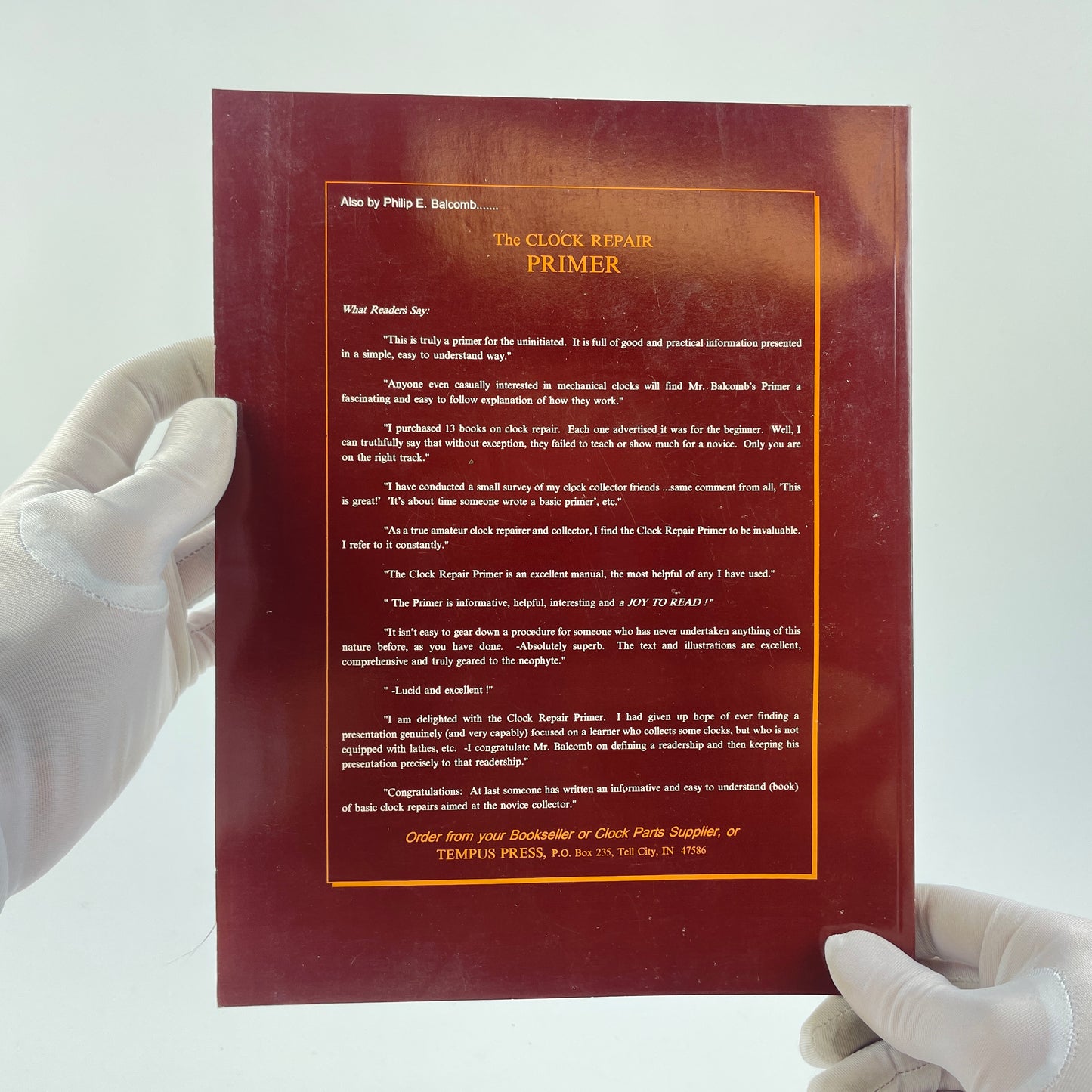 Lot 29- The Clock Repair Book