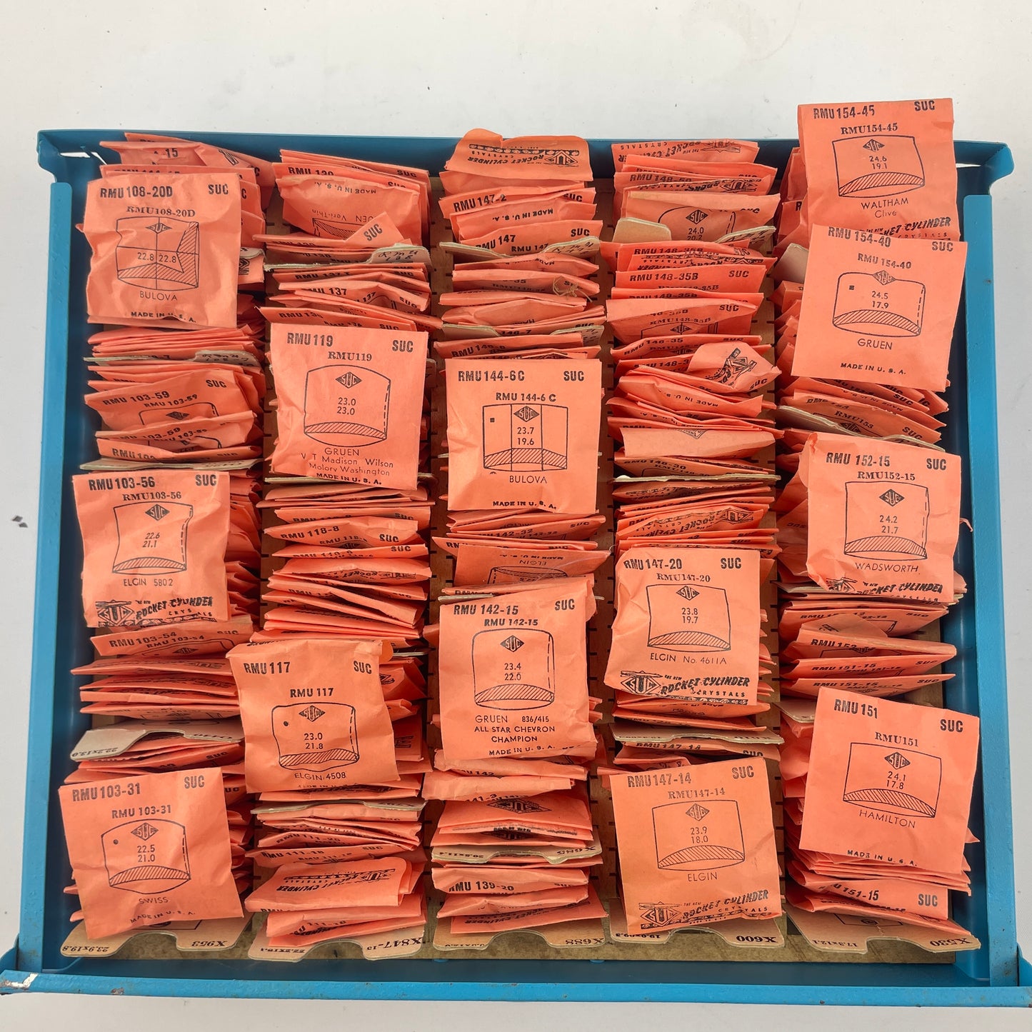 Lot 21- NOS SUC RMU Fancy Wristwatch Crystal Tray