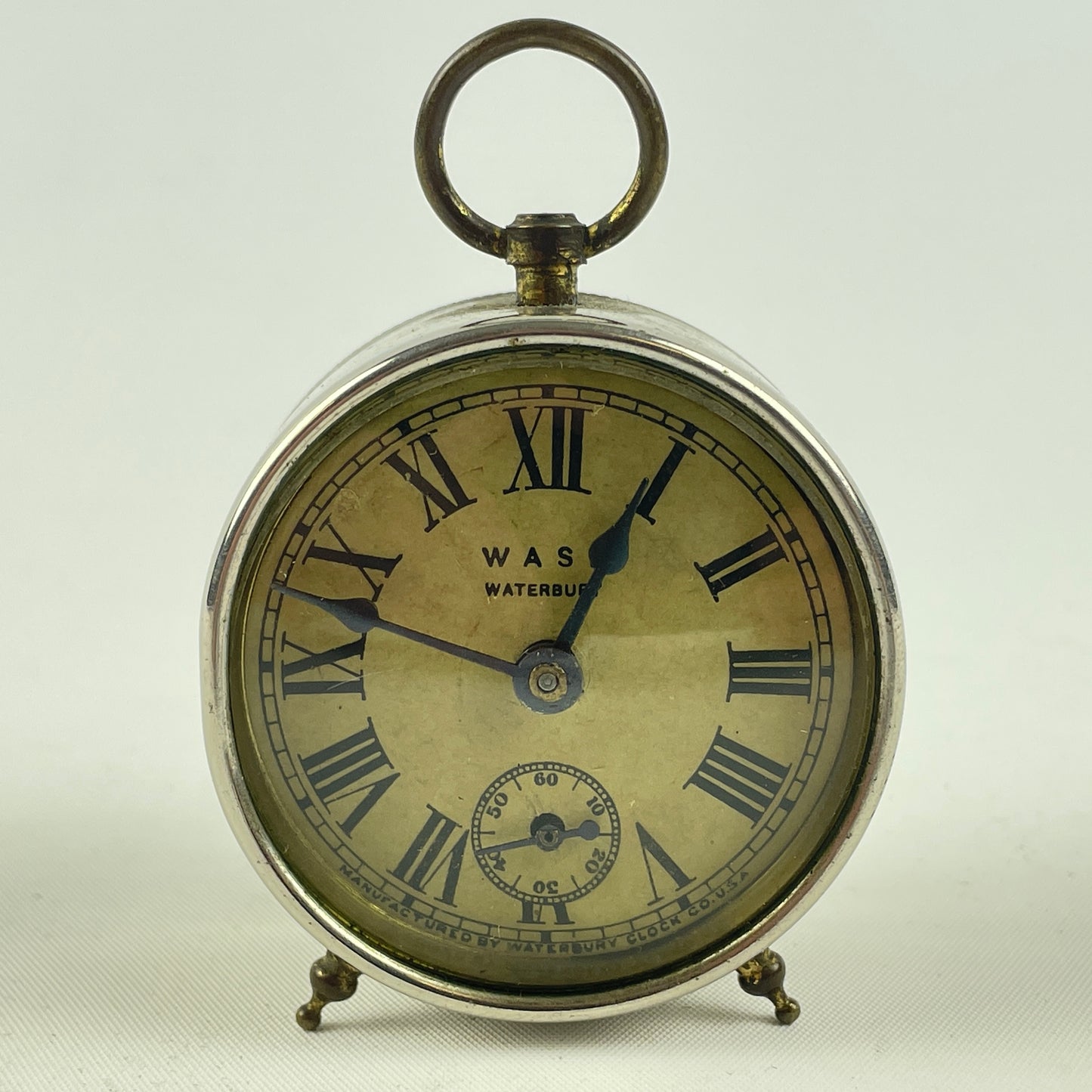 Lot 127- Waterbury Spring Driven Desk Clock