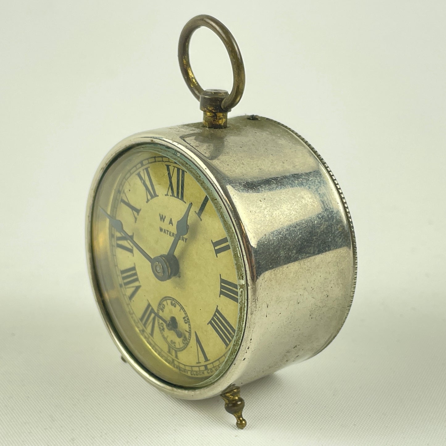 Lot 127- Waterbury Spring Driven Desk Clock
