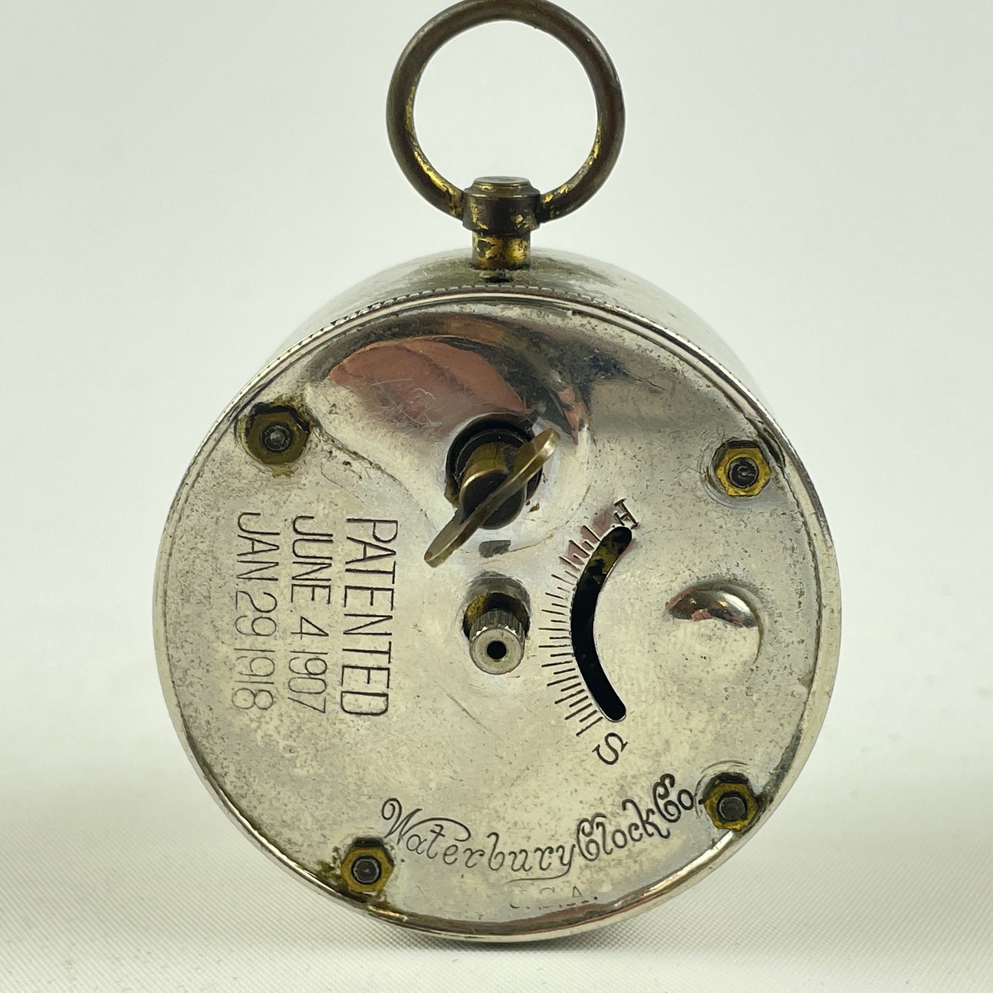 Lot 127- Waterbury Spring Driven Desk Clock