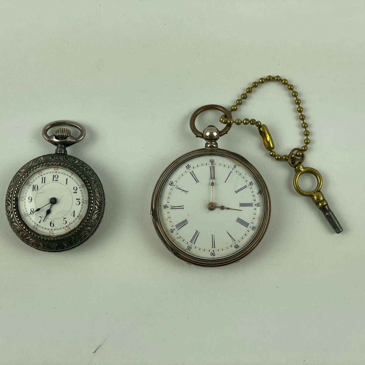 Mar Lot 20- American & Swiss Pocket Watch Set