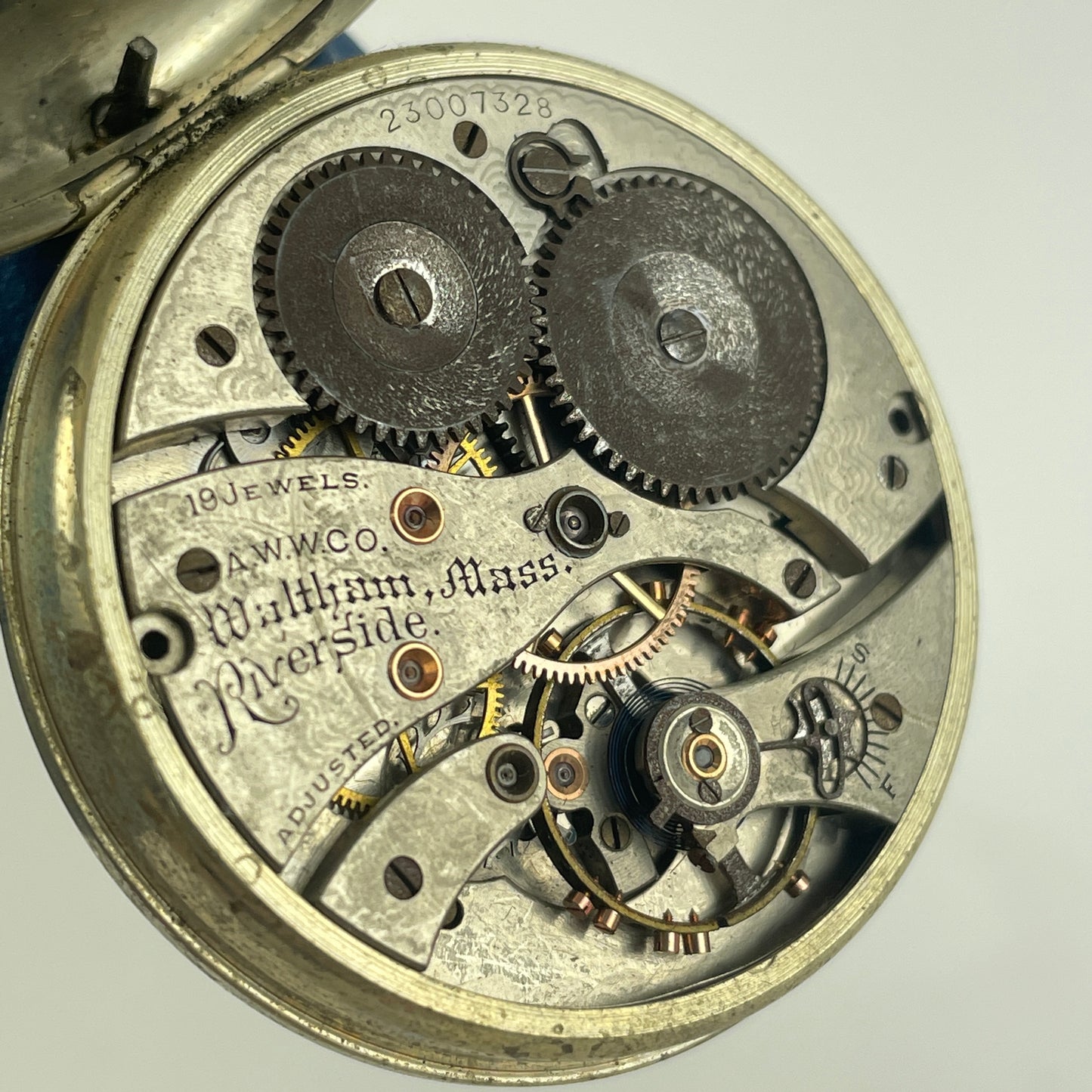 Mar Lot 54- Waltham Riverside | 12S | 19J | Pocket Watch