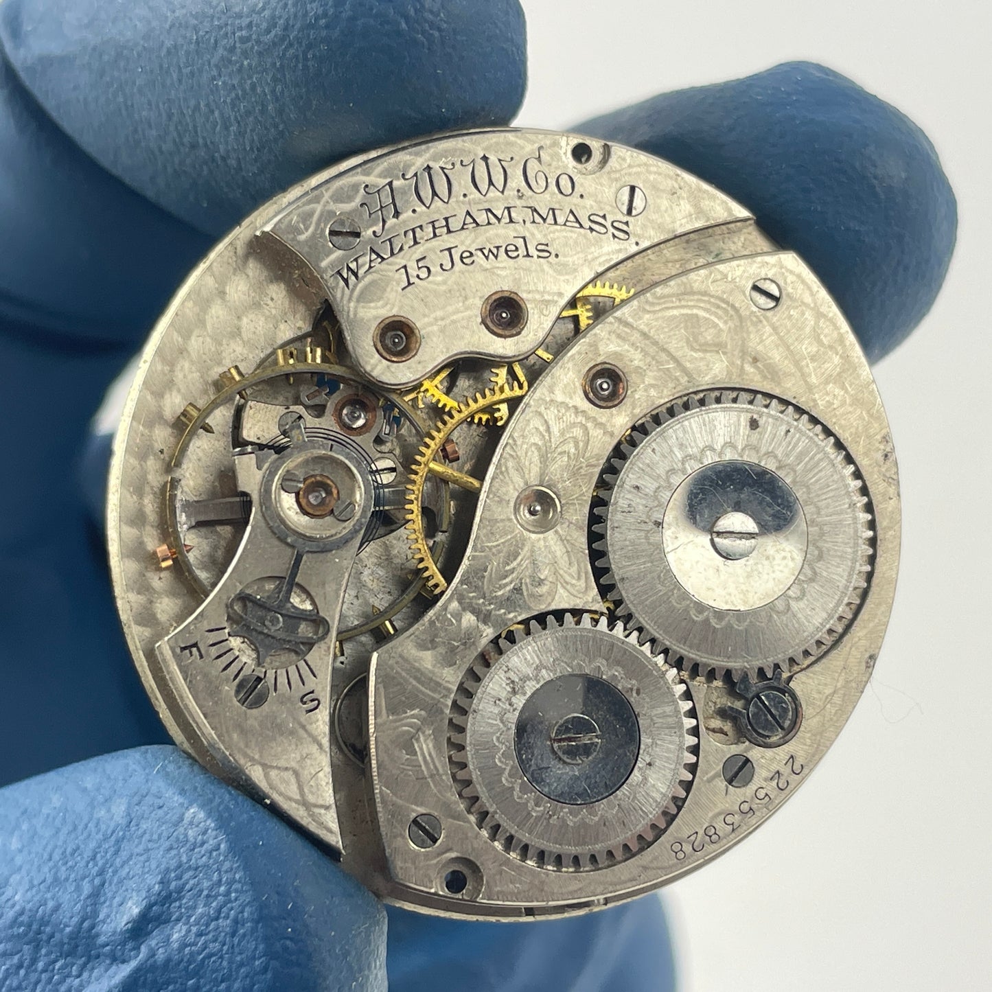 Mar Lot 41- Waltham 14S Pocket Watch Movements (2)