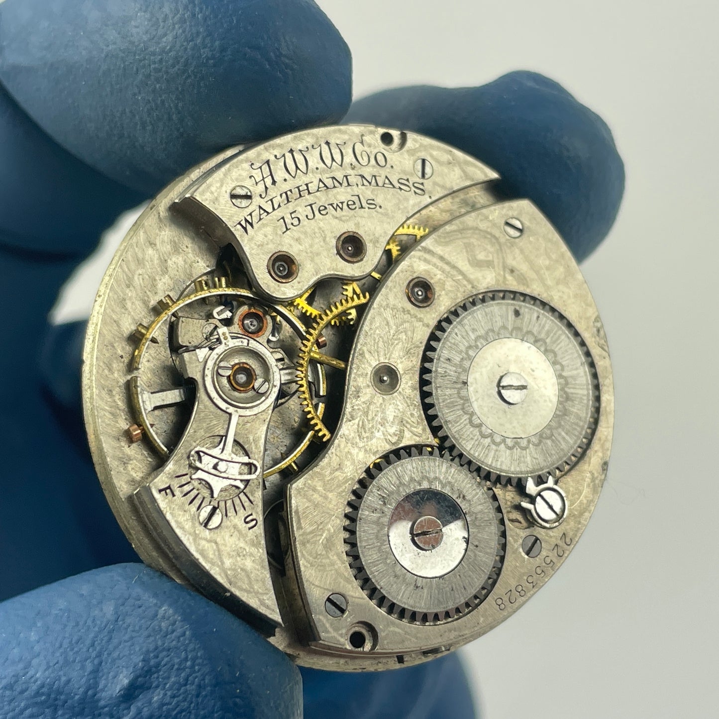 Mar Lot 41- Waltham 14S Pocket Watch Movements (2)