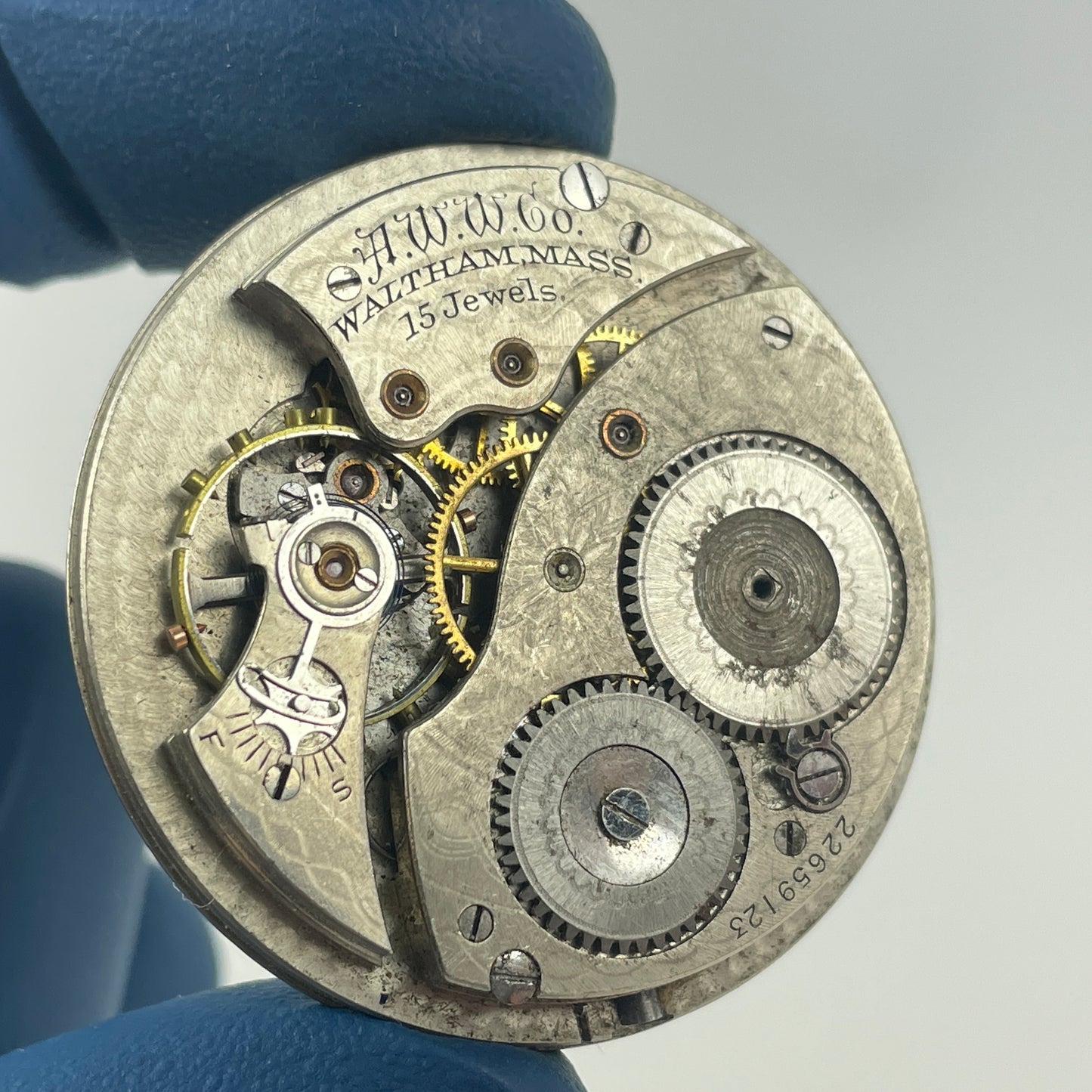 Mar Lot 41- Waltham 14S Pocket Watch Movements (2)
