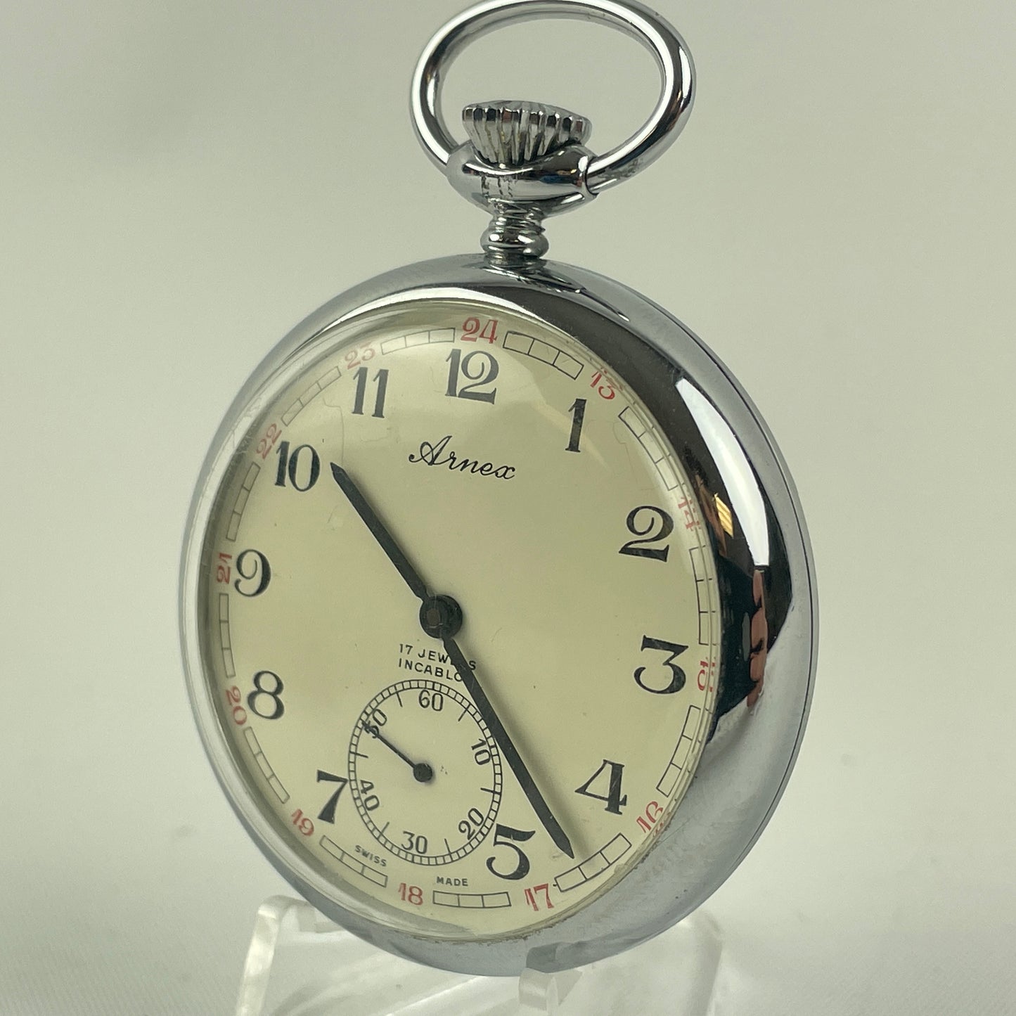 Mar Lot 33- Modern Swiss Arnex Pocket Watch