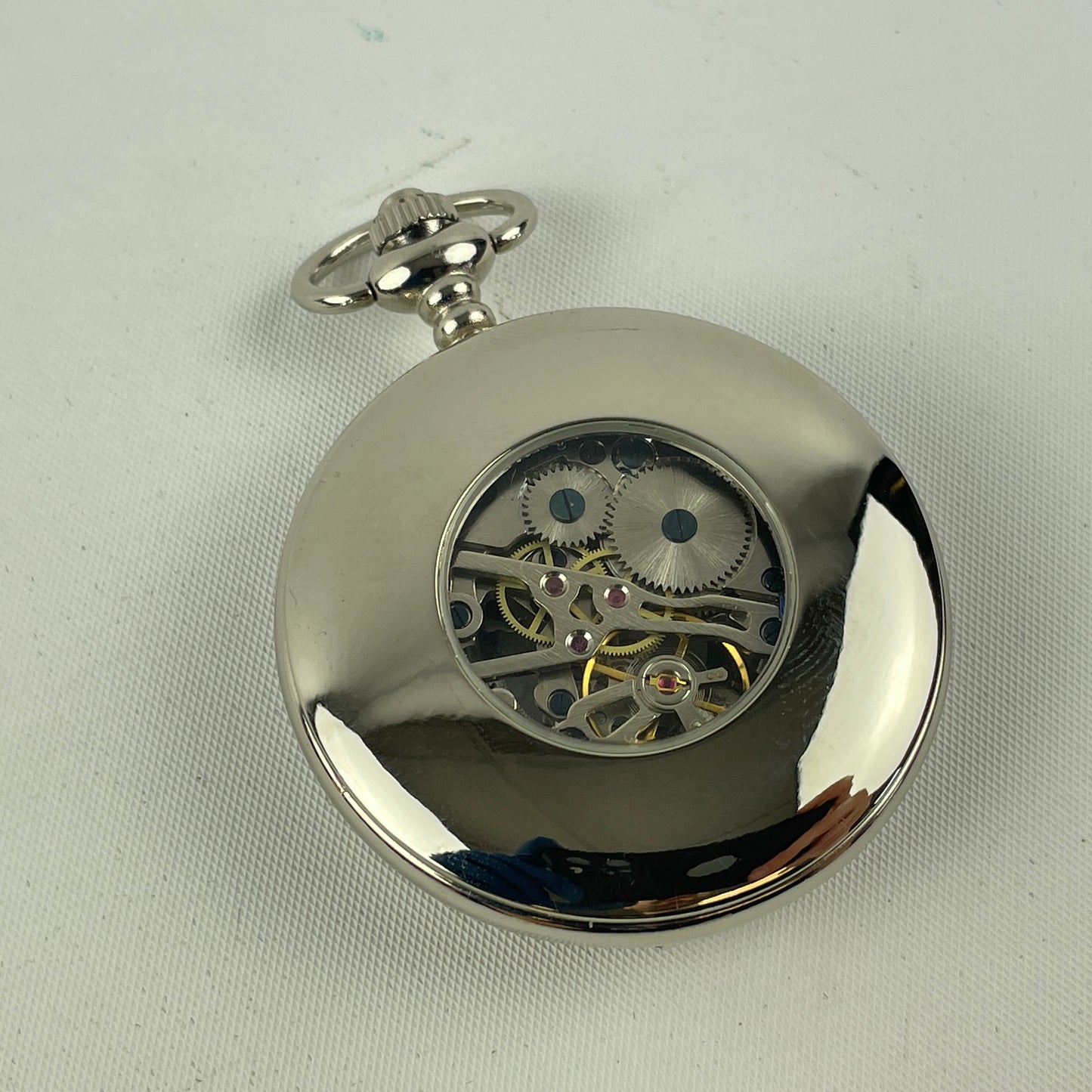 Mar Lot 78- Swiss Modern Skeletonized Pocket Watch