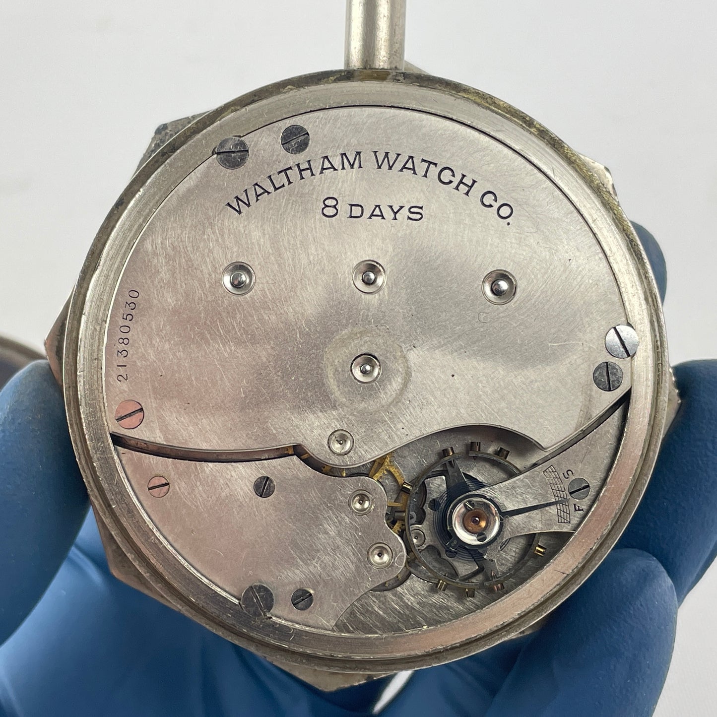 Mar Lot 80- Waltham 8-Day Octagon Car Clock