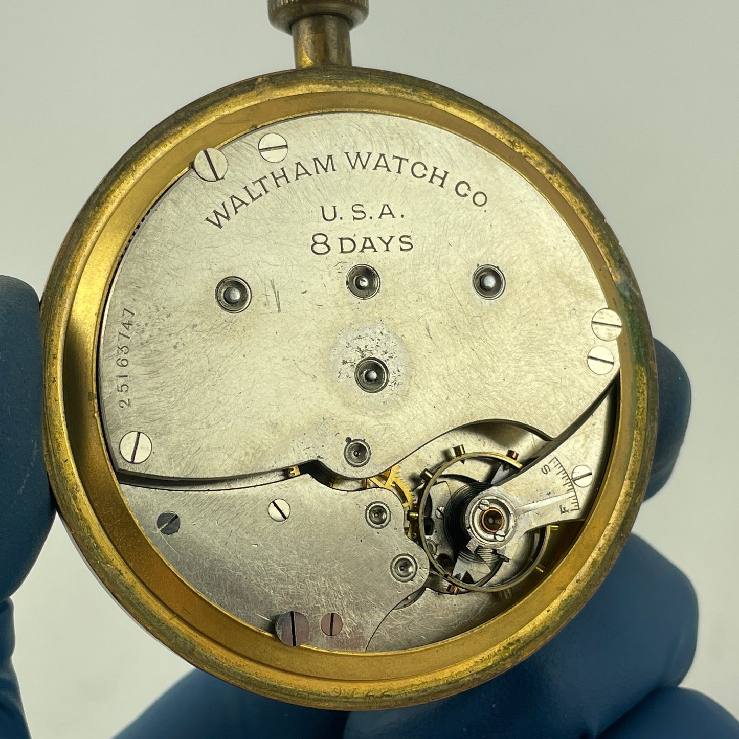 Mar Lot 120- Waltham 8-Day Clock