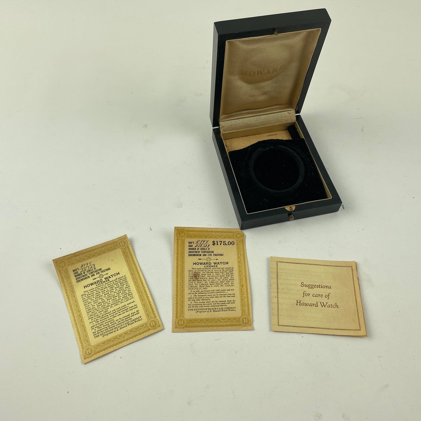 Mar Lot 45- Vintage Howard Pocket Watch Box