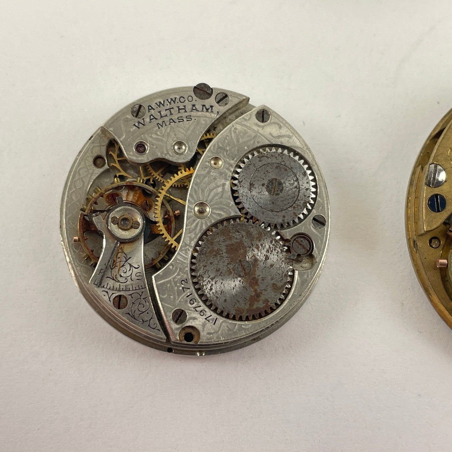 Mar Lot 11- Waltham Pocket Watch Movement Assortment