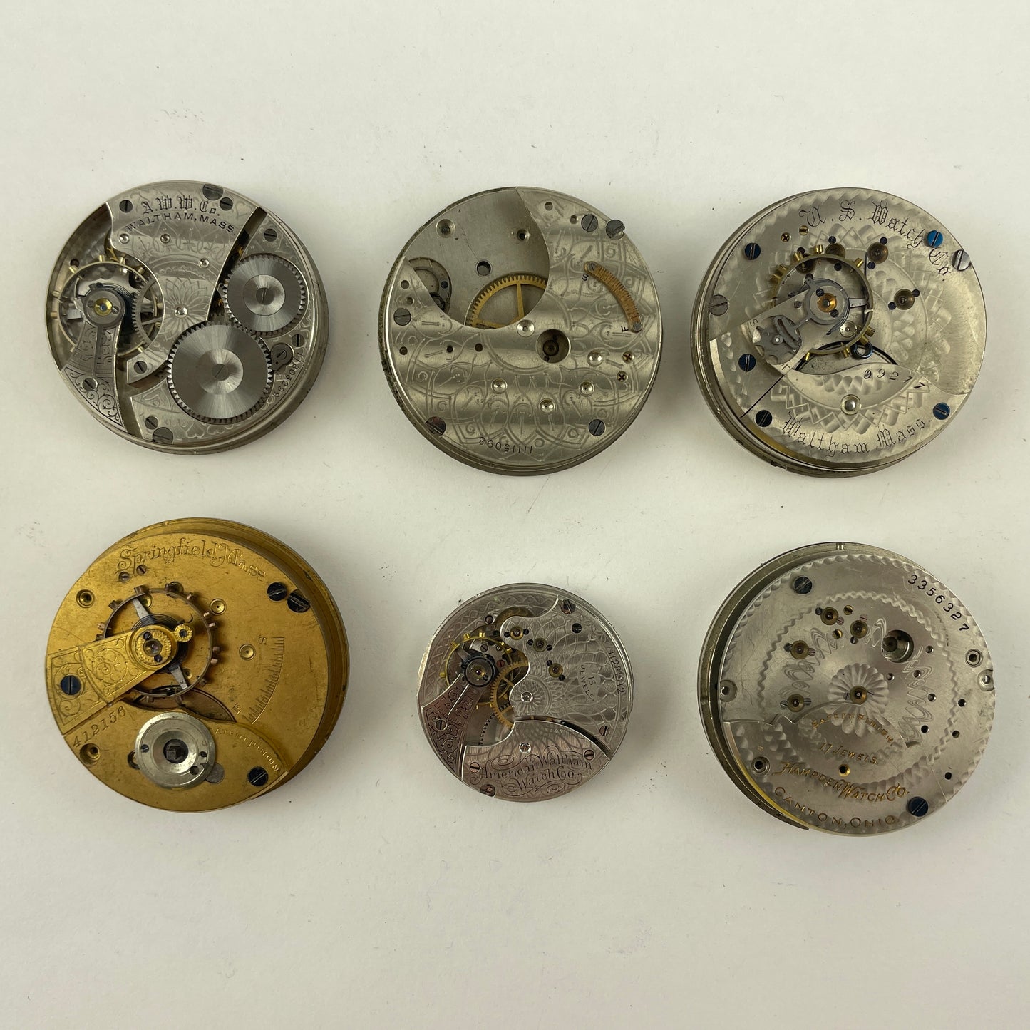 Mar Lot 50- Elgin | Waltham | Hampden PW Movement Assortment