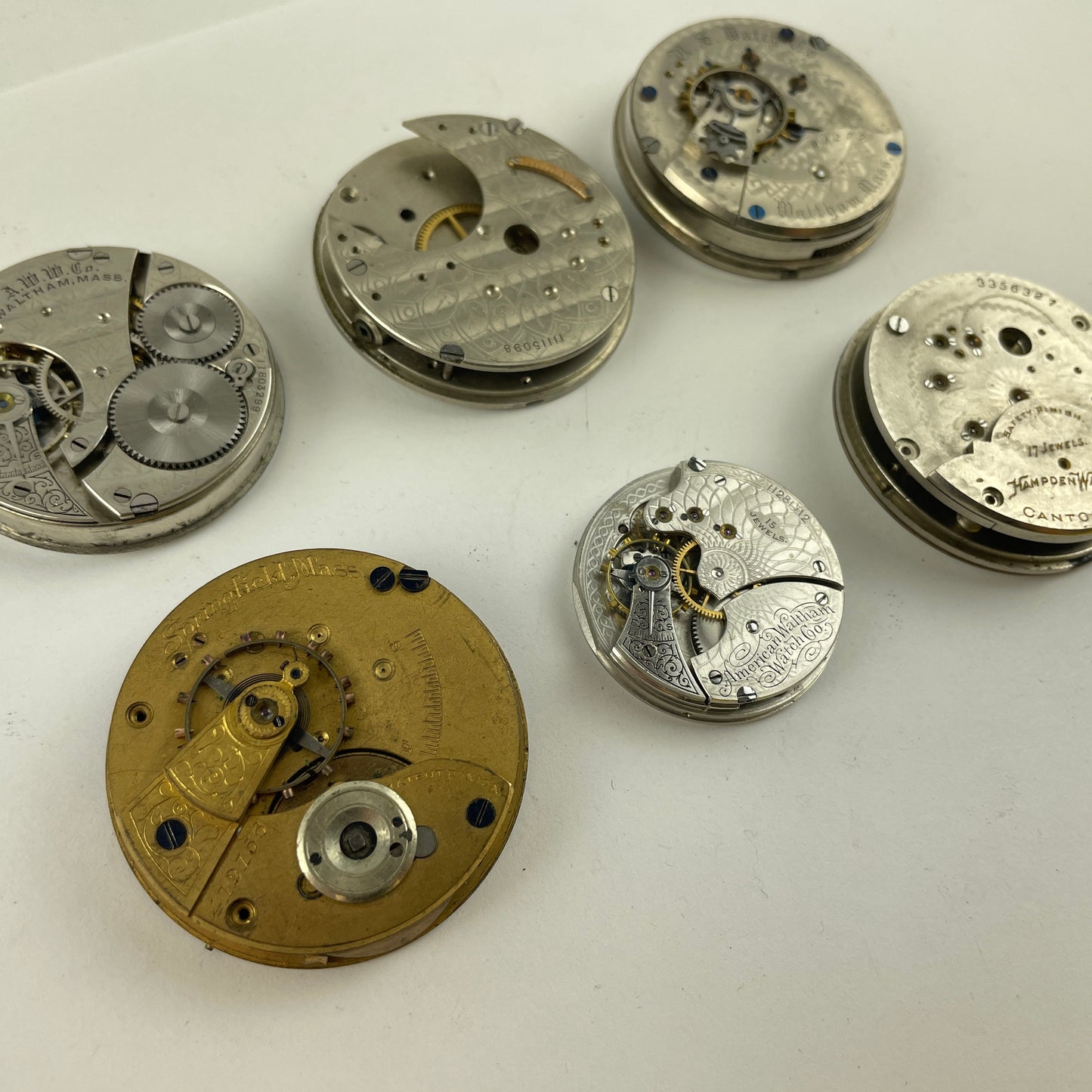Mar Lot 50- Elgin | Waltham | Hampden PW Movement Assortment