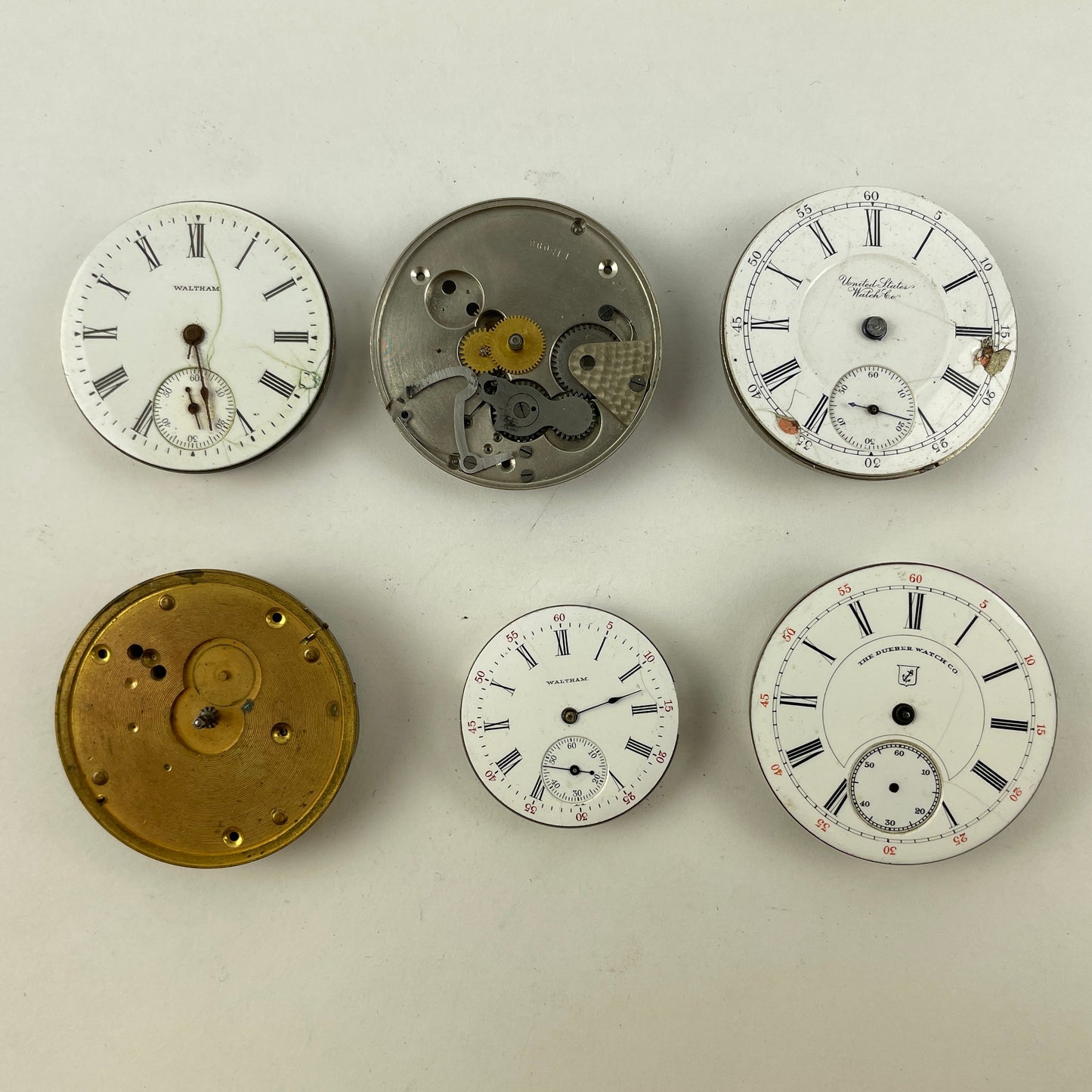 Mar Lot 50- Elgin | Waltham | Hampden PW Movement Assortment
