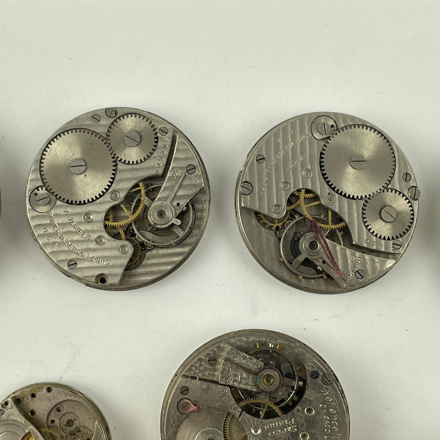 Mar Lot 128- Waltham| NY Standard| Elgin| Ingersoll| Reliance| New Haven PW Movement Assortment