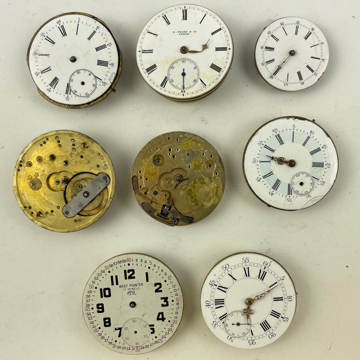 Mar Lot 81- Swiss PW Movement Assortment (8)