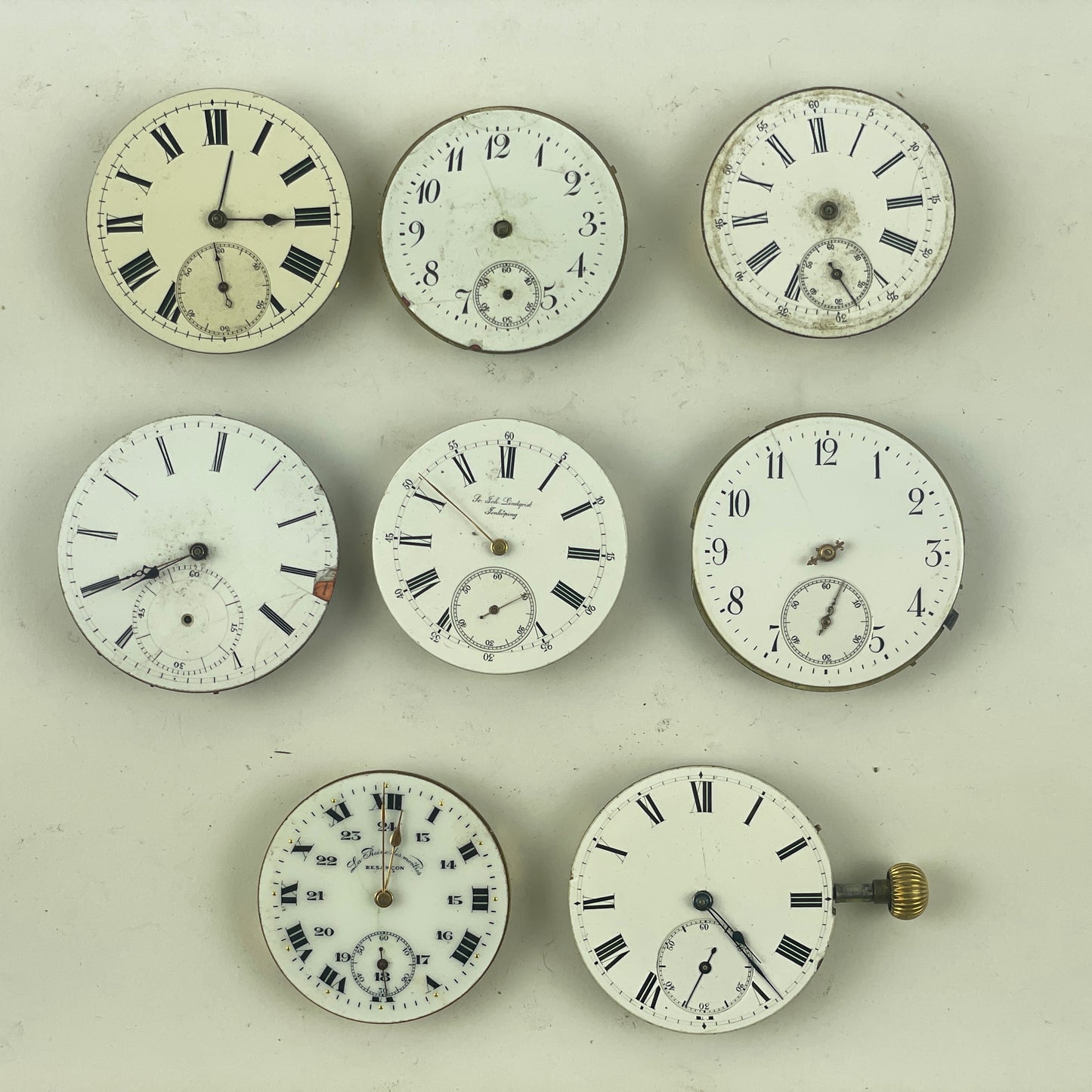 Mar Lot 89- Swiss Pocket Watch Movement Assortment (8)
