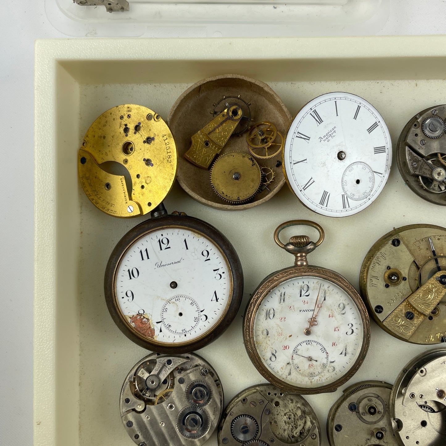 Mar Lot 82- American & Swiss PW Parts Lot