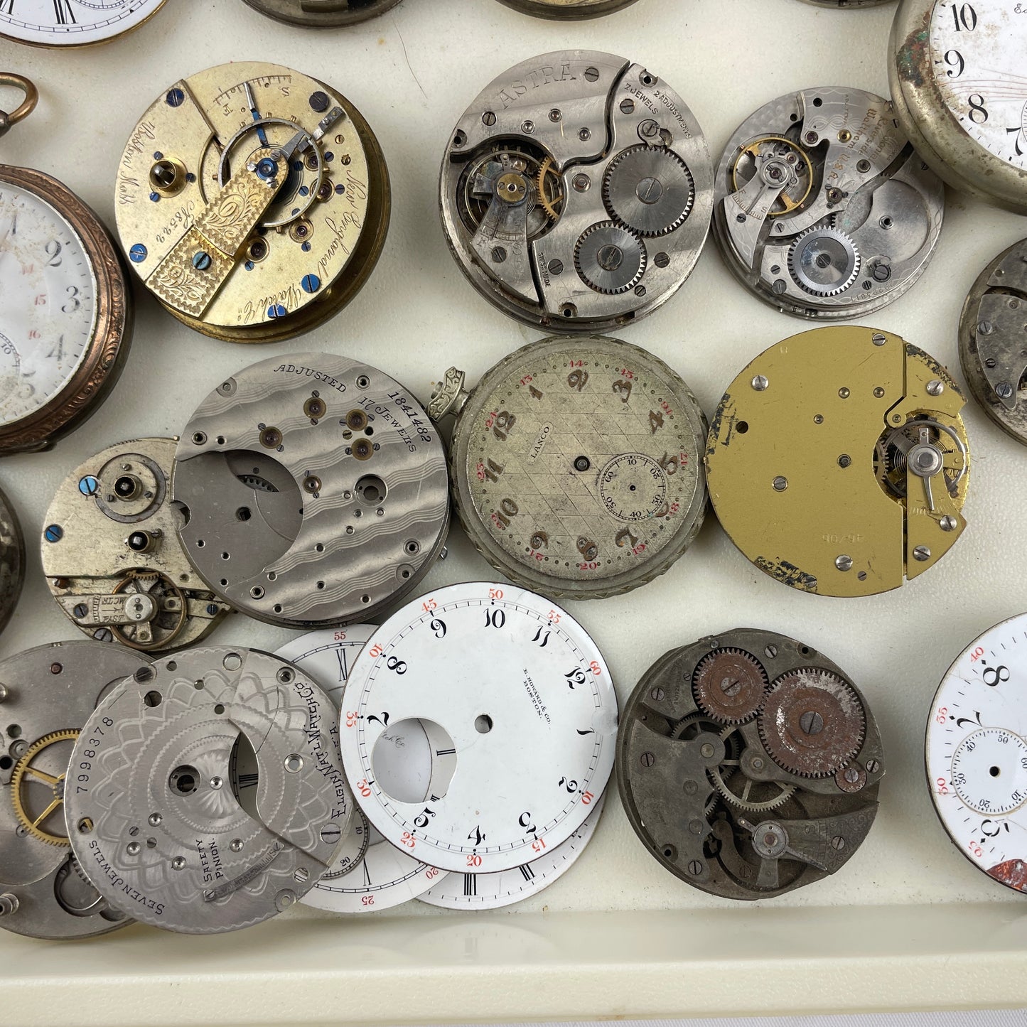 Mar Lot 82- American & Swiss PW Parts Lot