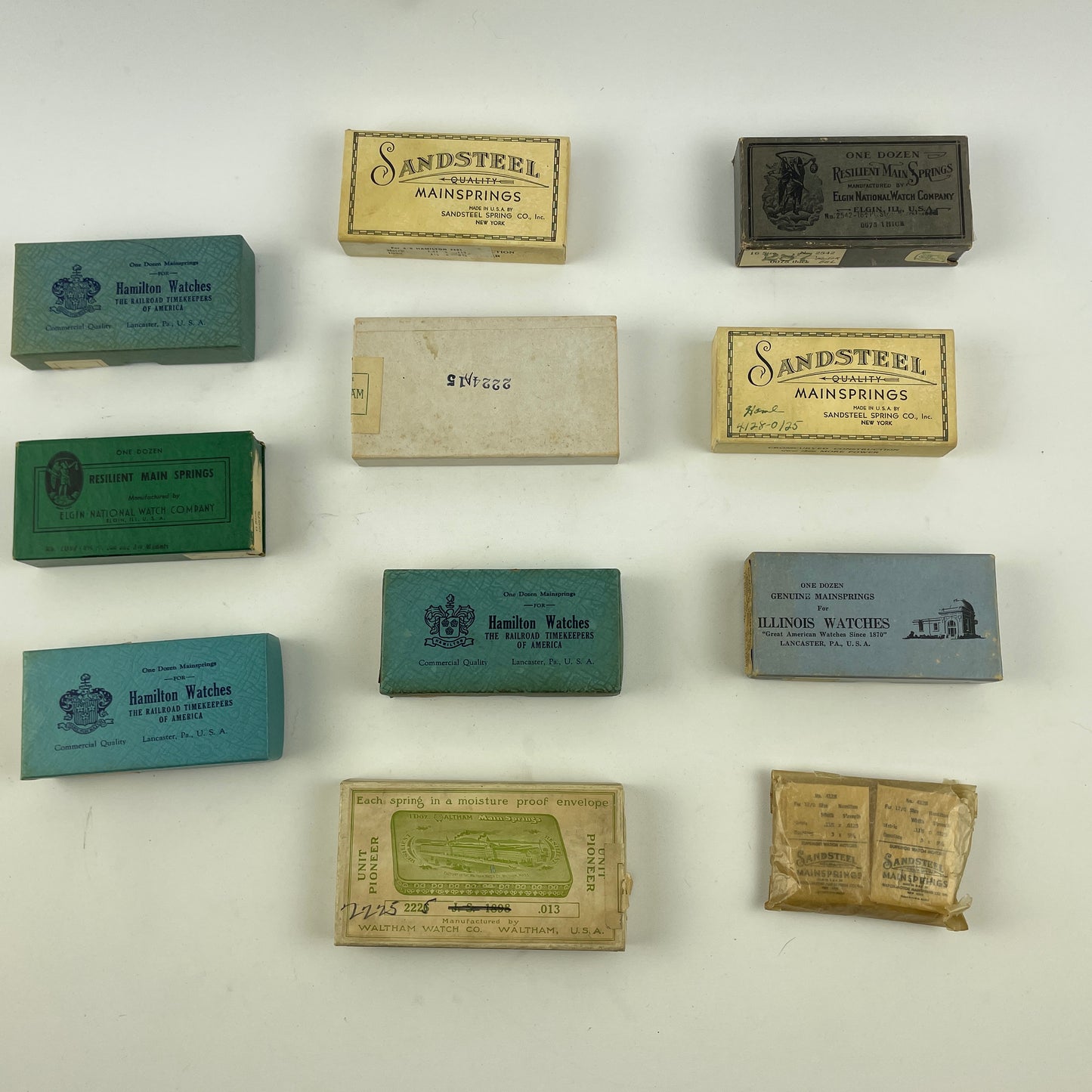 Mar Lot 57- NOS Blued Mainsprings
