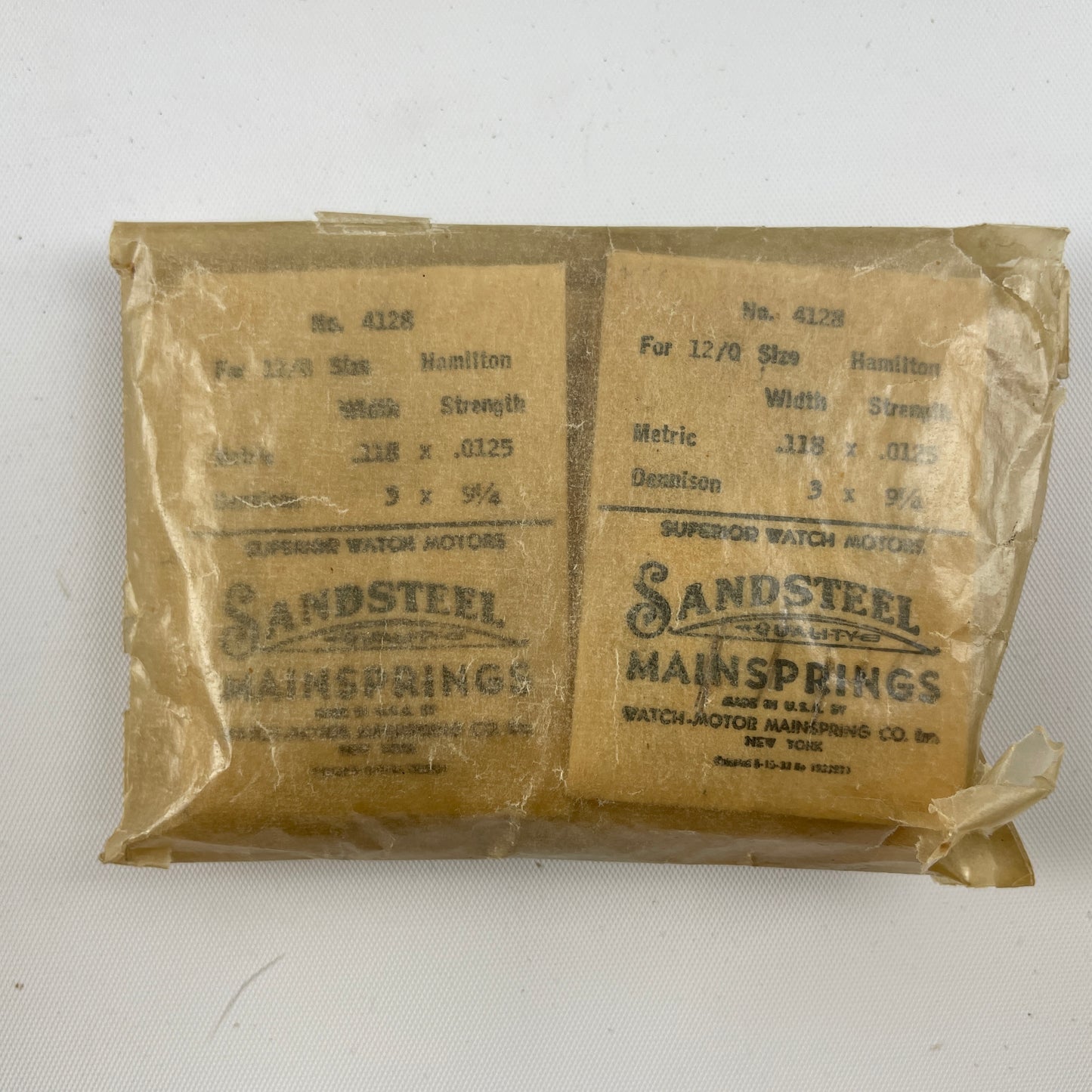 Mar Lot 57- NOS Blued Mainsprings