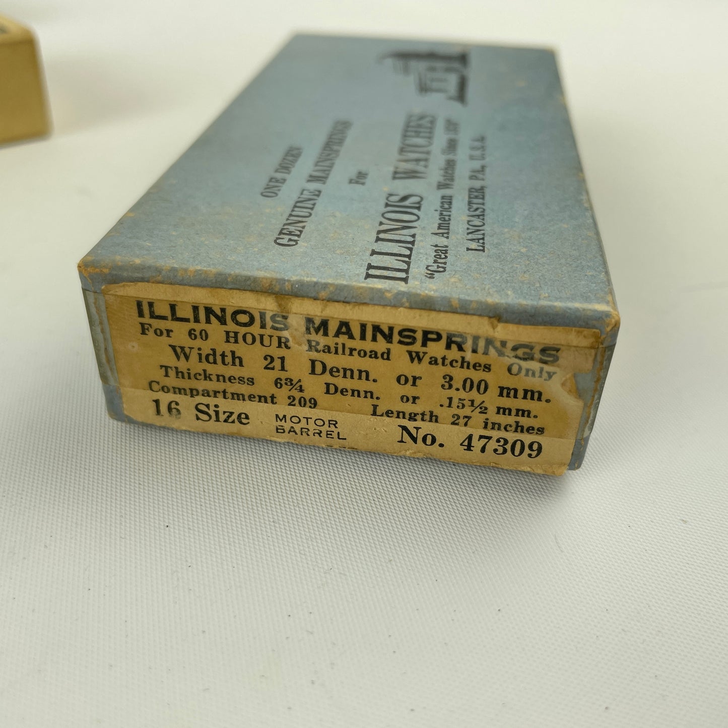 Mar Lot 57- NOS Blued Mainsprings