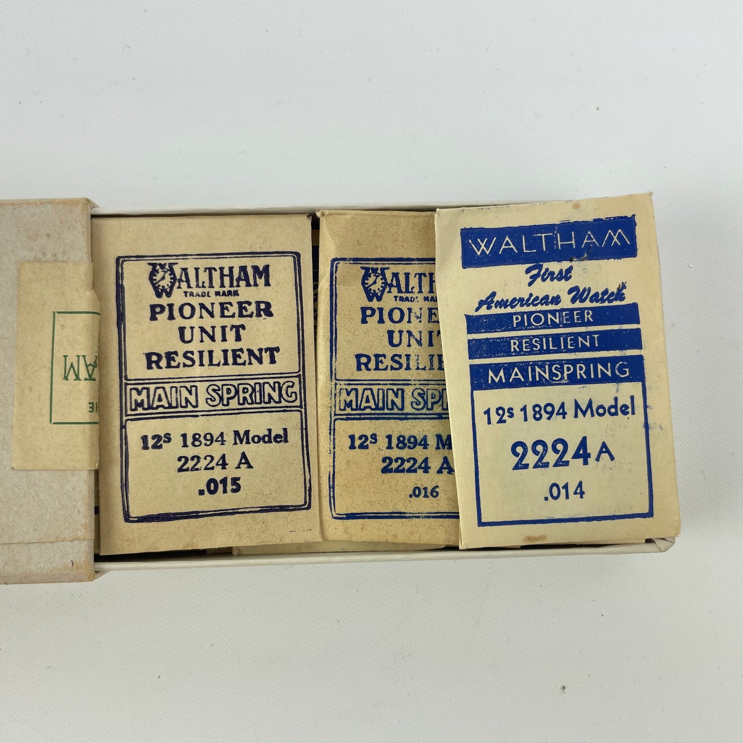 Mar Lot 57- NOS Blued Mainsprings