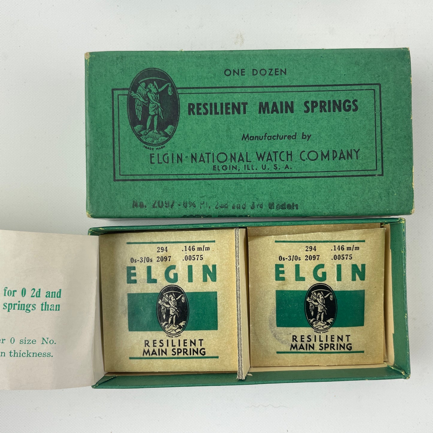 Mar Lot 57- NOS Blued Mainsprings