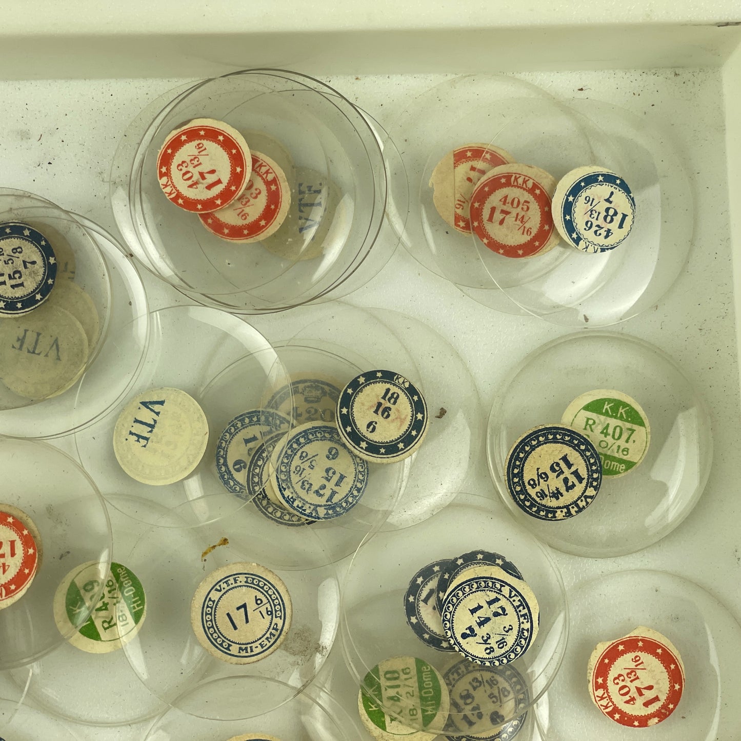 Mar Lot 21- Watchmaker’s Selection of Glass NOS Pocket Watch Crystals 100