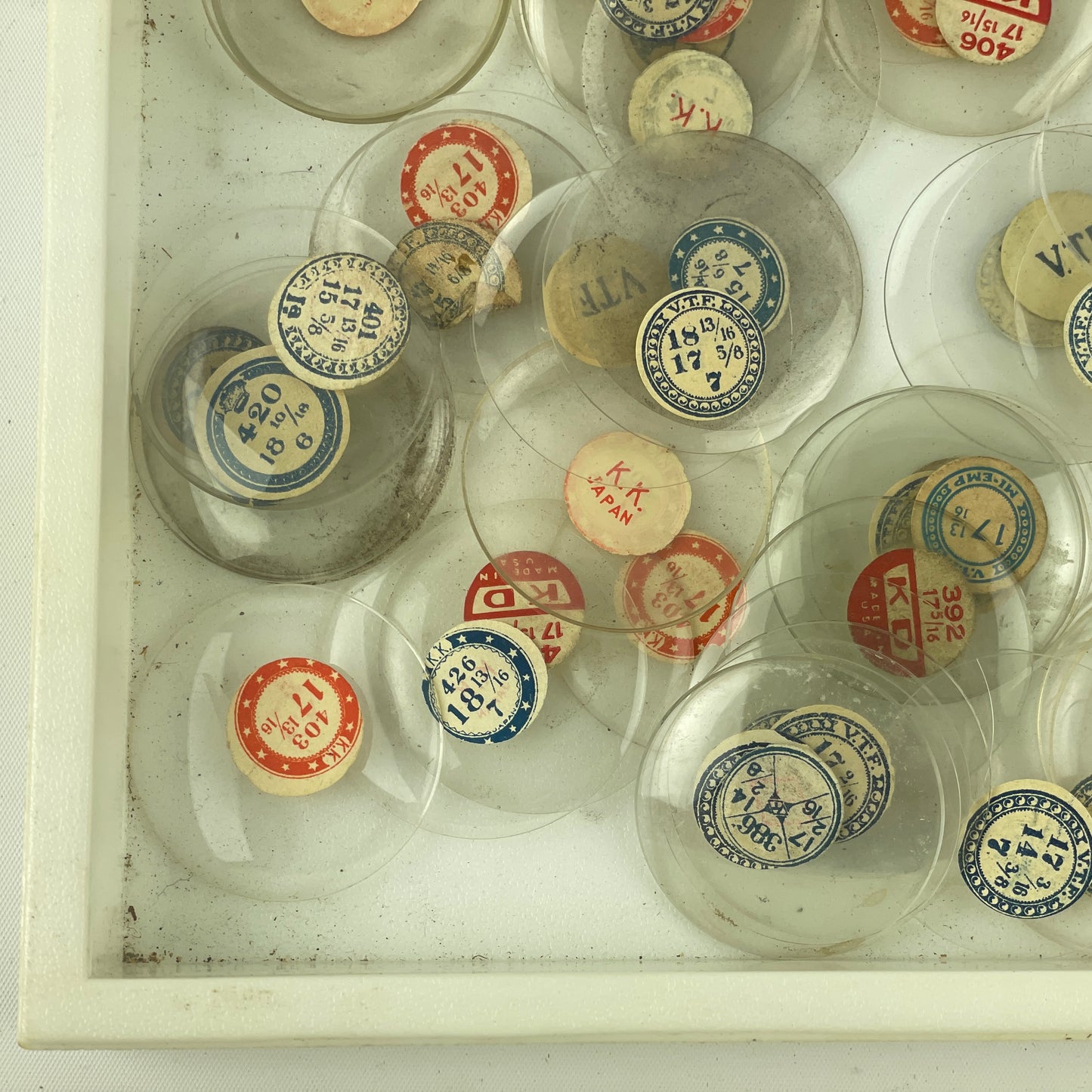 Mar Lot 21- Watchmaker’s Selection of Glass NOS Pocket Watch Crystals 100