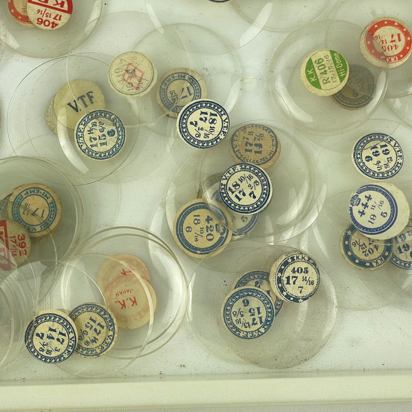 Mar Lot 21- Watchmaker’s Selection of Glass NOS Pocket Watch Crystals 100