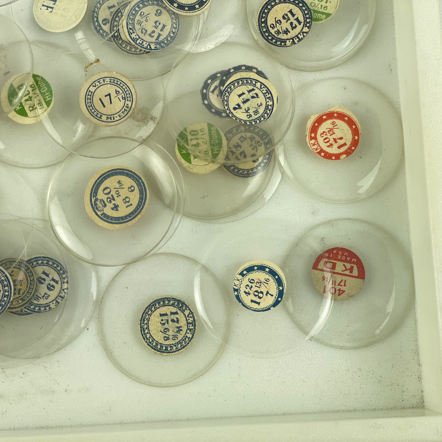 Mar Lot 21- Watchmaker’s Selection of Glass NOS Pocket Watch Crystals 100