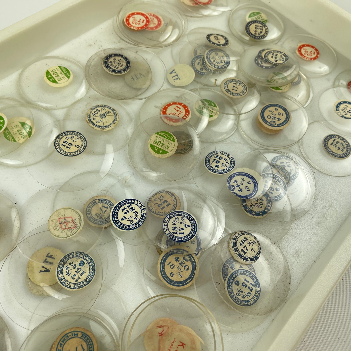 Mar Lot 21- Watchmaker’s Selection of Glass NOS Pocket Watch Crystals 100