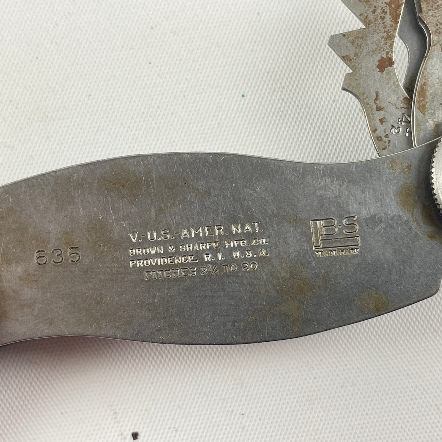 Mar Lot 129- Vintage Brown & Sharpe Screw Pitch Gage