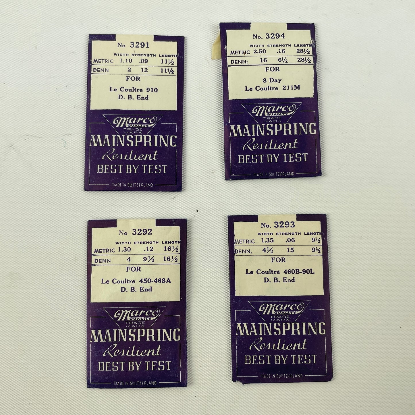 Mar Lot 5- NOS LeCoultre Mainsprings (4)